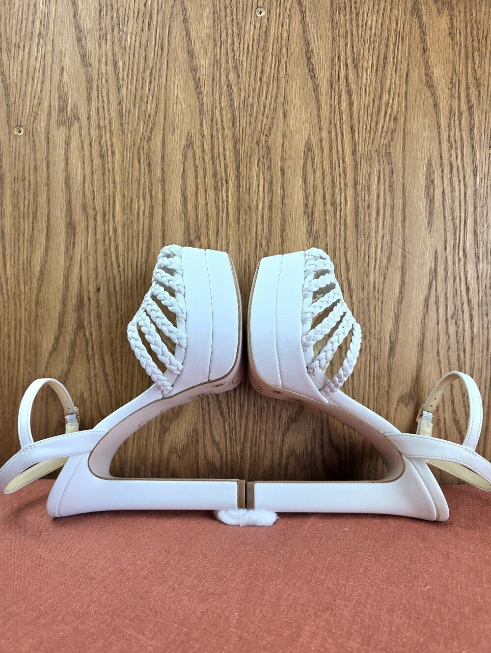 Jessica Simpson Basketweave Inaia Platform Heels, White - Picture 7 of 16